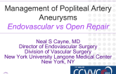 Management of Popliteal Artery Aneurysms Endovascular vs Open Repair