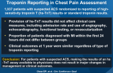 Randomized Comparison of High-Sensitivity Troponin Reporting in Chest Pain Assessment