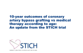 10-year outcomes of coronary artery bypass grafting vs medical therapy according to age: An update from the STICH trial
