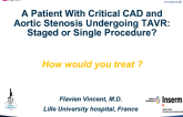 France Presents: A Patient With Critical CAD and Aortic Stenosis Undergoing TAVR: Staged or Single Procedure?