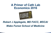 A Primer of Cath Lab Economics 2016