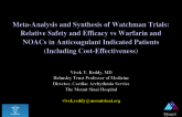 Meta-analysis and Synthesis of Watchman Trials: Relative Safety and Efficacy vs Warfarin and NOACs in Anticoagulant Indicated Patients (Including Cost-effectiveness)
