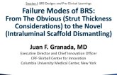 Failure Modes of Bioresorbable Scaffolds: From the Obvious (Strut Thickness Considerations) to the Novel (Intraluminal Scaffold Dismantling)