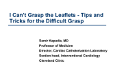 Case #2: I Can't Grasp the Leaflets - Tips and Tricks for the Difficult Grasp