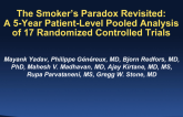 The Smoker's Paradox Revisited: A Five-Year Patient-Level Pooled Analysis of 17 Randomized Controlled Trials