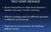 PCI of Non-Culprit Lesions in STEMI: Take-home Messages