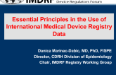 Latest Discussion in MDEpiNet and IMDRF Registry WG
