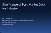 Significance of Post-Marketing Data for Industry