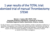 Trial #5 - The Essentials of … TOTAL - One-Year Outcomes of Aspiration in STEMI