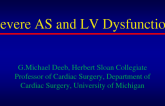 Severe AS and LV Dysfunction