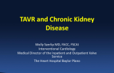 Severe AS and Chronic Kidney Disease