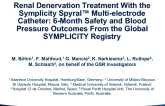 TCT 762: Renal Denervation Treatment With the Symplicity Spyral Multielectrode Catheter: Six-Month Safety and Blood Pressure Outcomes From the Global SYMPLICITY Registry