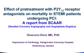 TCT 3: Pretreatment With P2Y12 Receptor Antagonists Is Not Associated With Improved Patency of Infarct Related-Artery in STEMI – A Report from SCAAR