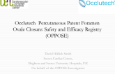 TCT 28: Occlutech Percutaneous PFO Closure: Safety and Efficacy Registry (OPPOSE)