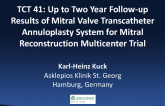 TCT 41: Up to Two Years Follow-up Results of Mitral Valve Transcatheter Annuloplasty System for Mitral Reconstruction Multicenter Trial