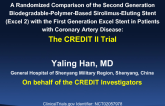 TCT 69: A Randomized Comparison of the Second Generation Biodegradable Polymer Sirolimus-Eluting Stent (EXCEL-II) and the First Generation EXCEL-I Stent in Patients With De Novo Coronary Lesions: Clinical and Angiographic Outcomes of the CREDIT II Trial