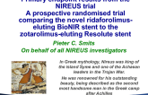 TCT 71: The NIREUS Randomized Trial: One-Year Results of the BioNIR Ridaforolimus-Eluting Coronary Stent System (BioNIR) European Angiography Study