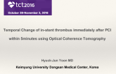 TCT 76: Temporal Change of In-Stent Thrombus Immediately After Percutaneous Coronary Intervention Within Five Minutes Using Optical Coherence Tomography