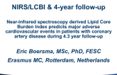 TCT 93: Near-Infrared Spectroscopy-Derived Lipid Core Burden Index Predicts Major Adverse Cardiovascular Events in Patients With Coronary Artery Disease During 4.3 Year Follow-up