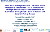 ABSORB II: Three-Year Clinical Outcomes From a Prospective, Randomized Trial of an Everolimus-Eluting Bioresorbable Vascular Scaffold vs an Everolimus-Eluting Metallic Stent in Patients With Coronary Artery Disease