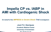 A Prospective, Randomized Trial of Impella vs Intra-aortic Balloon Counterpulsation in Patients with Cardiogenic Shock