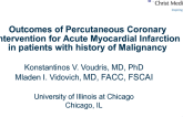 TCT 143: Outcomes of Percutaneous Coronary Intervention for Acute Myocardial Infarction in Patients with History of Malignancy
