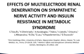 TCT 764: Effects of Multielectrode Renal Denervation on Sympathetic Nerve Activity and Insulin Resistance in Metabolic Syndrome