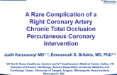 TCT 1418: Right Coronary Artery Chronic Total Occlusion Percutaneous Coronary Intervention with a Rare Complication