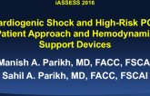 Cardiogenic Shock and High-risk PCI: Patient Approach and Hemodynamic Support Devices