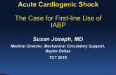 Acute Cardiogenic Shock Treatment Algorithm 1: The Case for First-line Use of IABP