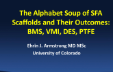 The Alphabet Soup of SFA Scaffolds and Their Outcomes: BMS, VMI, DES, PTFE