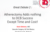 Great Debate 2: Atherectomy Adds Nothing to DCB Success Except Time and Cost!