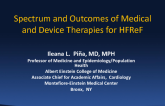 Featured Lecture: Spectrum and Outcomes of Medical and Device-based Therapies for HFrEF