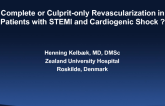 Multivessel CAD in STEMI Patients With Shock: Complete Revascularization or Culprit Only?