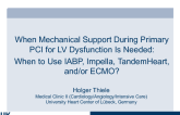 When Mechanical Support During Primary PCI for LV Dysfunction Is Needed: When to Use IABP, Impella, TandemHeart, and/or ECMO