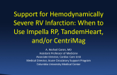 Support for Hemodynamically Severe RV Infarction: When to Use Impella RP, TandemHeart, and/or CentriMag