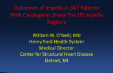 Outcomes of Impella in 347 Patients With Cardiogenic Shock: The US Impella Registry