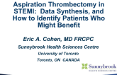 Aspiration Thrombectomy in STEMI: Data Synthesis, and How to Identify Patients Who Might Benefit