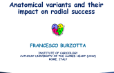 Anatomical Variants and Their Impact on Radial Success