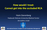 Israel Responds: How Would I Treat?