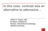 In This Case: Contrast Was an Alternative to Adenosine for Stenosis Interrogation