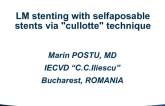Romania Presents: A Case of Distal Left Main PCI With Self-aposable Stents Using the “Cullotte Technique”