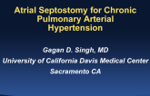 Atrial Septostomy for Chronic Pulmonary Hypertension