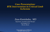 Case Presentation: BTK Intervention in Critical Limb Ischemia