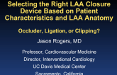 Selecting the Right LAA Closure Device Based on Patient Characteristics and LAA Anatomy: Occluder, Ligation, or Clipping