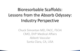 Bioresorbable Scaffolds - Lessons Learned From the ABSORB Odyssey: Industry Perspectives