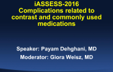 Complications Related to Contrast and Commonly Used Medications