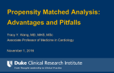 Propensity-Matched Analysis: Advantages and Pitfalls