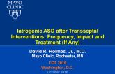 Iatrogenic ASD After Transeptal Interventions: Frequency, Impact, and Treatment (If Any)