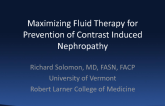 Optimizing Fluid Administration for Contrast Nephropathy Prevention